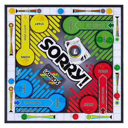 Sorry! Board Game for Kids, Classic Hasbro Board Game; Each Player Gets 4 Pawns, Holiday Gifts for Kids, Ages 6 and up