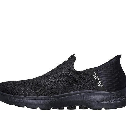 Skechers Women's Slip-INS GO Walk 6-Fabulous View Shoe, Black Black, 8 UK