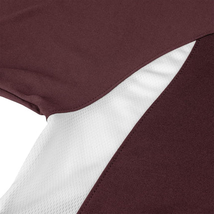 CHAMPRO Boys' Top Spin Lightweight Youth Baseball Jersey Maroon,White