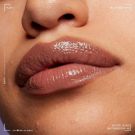 NYX PROFESSIONAL MAKEUP Butter Gloss, Silky smooth non-sticky formula lip gloss, Butterscotch, 8mL