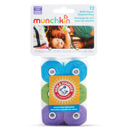 Munchkin 72 x Replacement Dispenser with Hammer Diaper Waste Bags