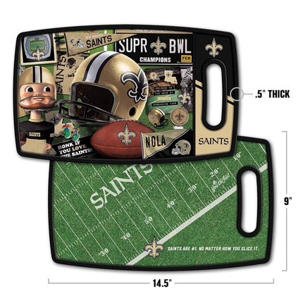 YouTheFan NFL New Orleans Saints – Planche à découper style rétro