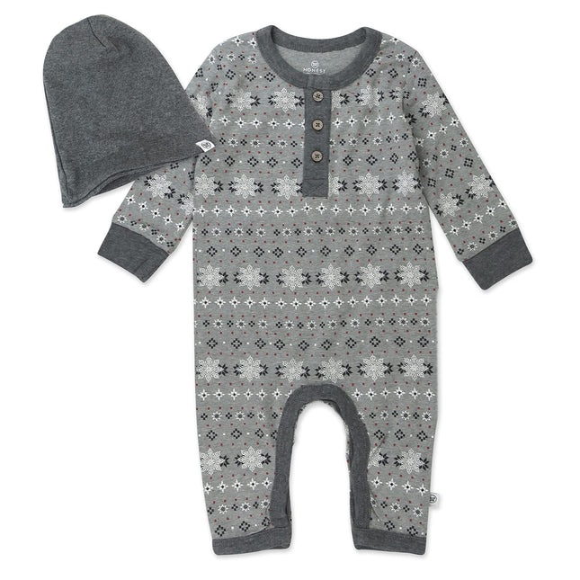 HonestBaby Baby One-Piece Jumpsuit Organic Cotton 
