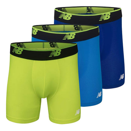New Balance Men's Mesh 6" No Fly Boxer (3-Pack)
