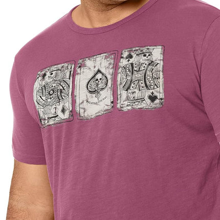 Lucky Brand Men's Poker Cards Tee Shirt - red - XL