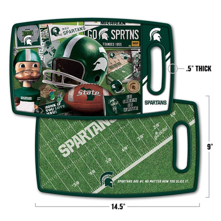 YouTheFan NCAA Michigan State Spartans Retro Series Cutting Board