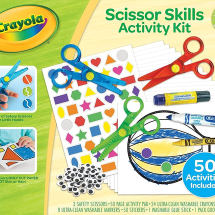 CRAYOLA Toddler Scissor Skills Activity Kit, 3 Cou