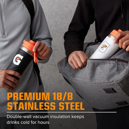 Botella deportiva Gatorade de acero inoxidable, 769 ml, aislamiento de doble pared