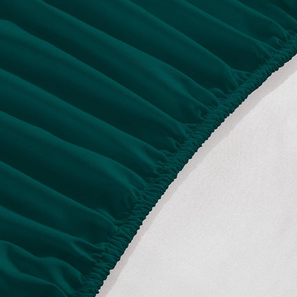 Elegant Comfort 1500 Premium Hotel Quality 18-24 Inches Deep - Extra Deep Pocket Single Fitted Sheet for High Mattress, Luxury and Softest, Smart Pocket - Wrinkle Free, Queen, Marine Teal