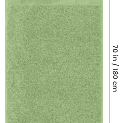 Utopia Towels - Sábana de baño jumbo de lujo (35 x 70 pulgadas) - 600 GSM 100% algodón hilado en anillos Toalla de baño extragrande altamente absorbente y de secado rápido - Toalla de calidad de hotel supersuave (2, verde salvia)