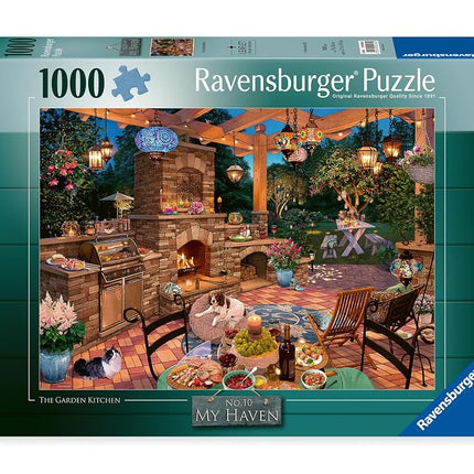 Ravensburger My Haven No.10 The Garden Kitchen 1000 Piece Jigsaw Puzzles for Adults and Kids Age 12 Years Up