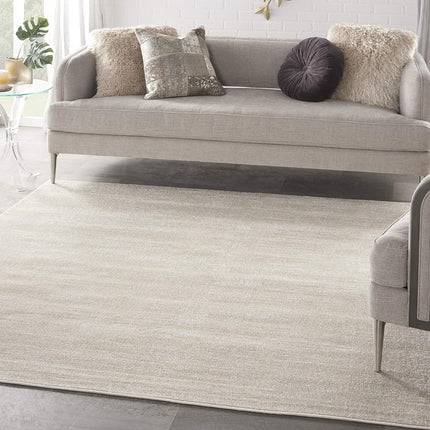 Tapis d'intérieur/extérieur carré Nourison Essentials Ivoire Beige 2,13 m x 2,13 m