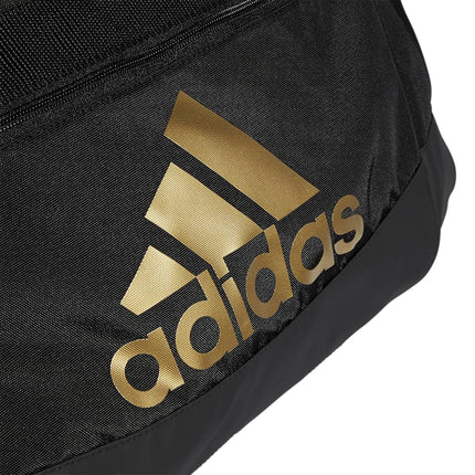 adidas Defender 4.0 Duffel Bag, durable athletic sports gym travel bag for men and women, Black/Gold Metallic, Small (38 L), Defender 4.0 Duffel Bag, Durable Athletic Sports Gym Travel Bag for Men and