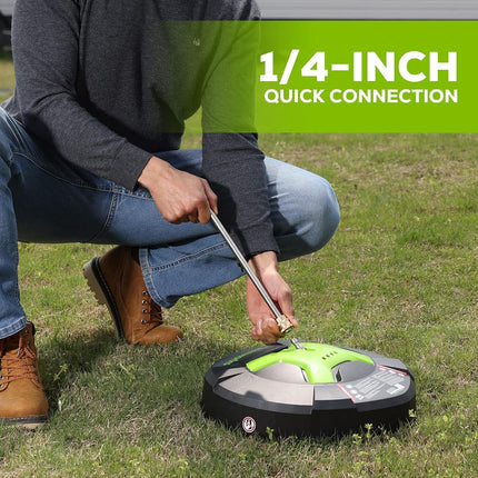 GreenWorks 5210902 15" Extension Included Surface Cleaner, Green