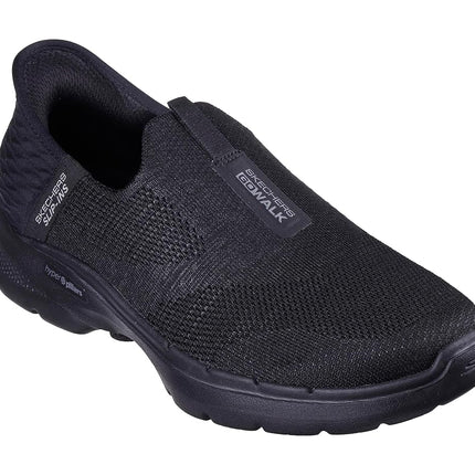 Skechers Women's Slip-INS GO Walk 6-Fabulous View Shoe, Black Black, 8 UK