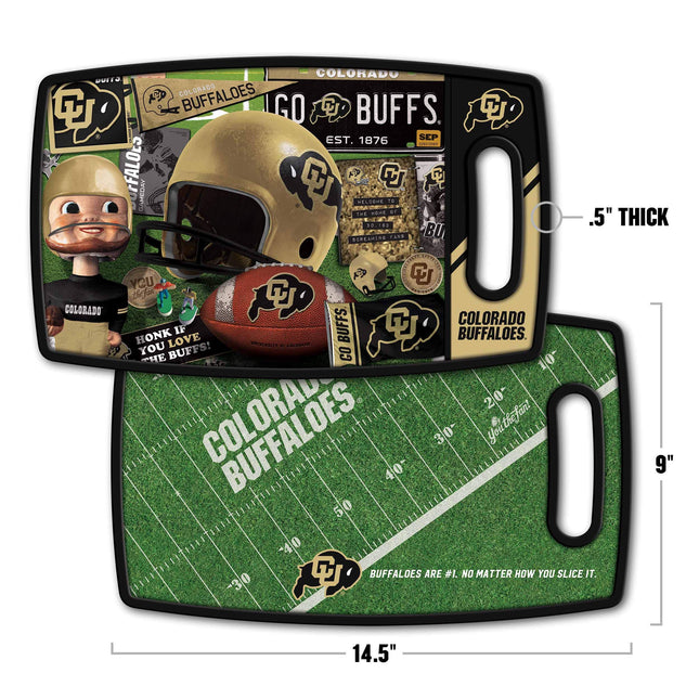 YouTheFan NCAA Colorado Buffaloes Retro Series Cutting Board