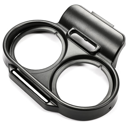 Cache de jauge HECASA compatible avec Harley-Davidson Road Glide 1998-2013, tableau de bord, carénage supérieur, carénage de tachymètre, garniture de lunette de jauge de vitesse, noir, remplacement pour 67923-98B 21906