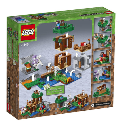LEGO Minecraft El ataque de los esqueletos Kit de construcción 21146 (457 piezas)
