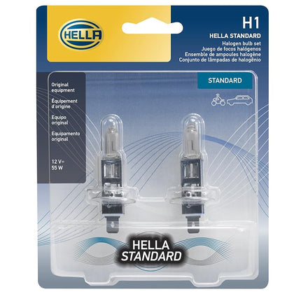HELLA H1TB Standard Halogen Bulbs, 12 V, 55W