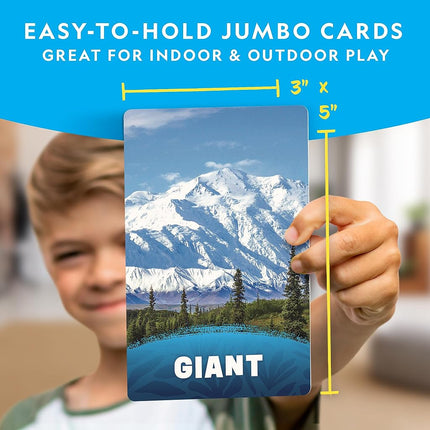 NATIONAL GEOGRAPHIC Scavenger Hunt for Kids Card Game - Seek & Match Objects from 40 Jumbo-Sized Cards, Camping Games, Kid Road Trip Activities, Car Game, Kids Outdoor Activities