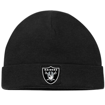 Paquete de 3 piezas NFL: BODY DE BEBÉ, PANTALÓN CON PIECITOS Y GORRO, para niño, Oakland Raiders, azul, 6-9 meses