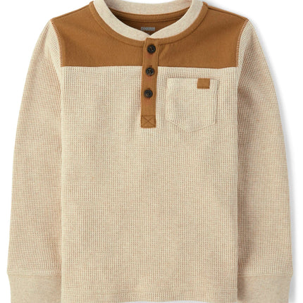 Gymboree Boys' and Toddler Long Sleeve Henley Shir
