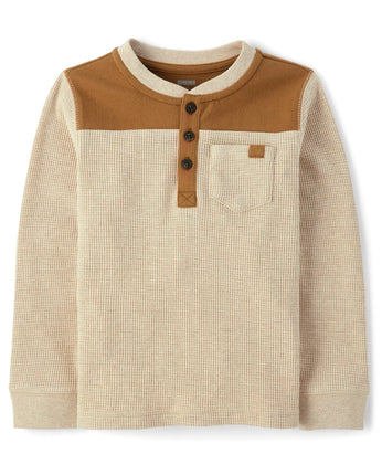 Gymboree Boys' and Toddler Long Sleeve Henley Shir