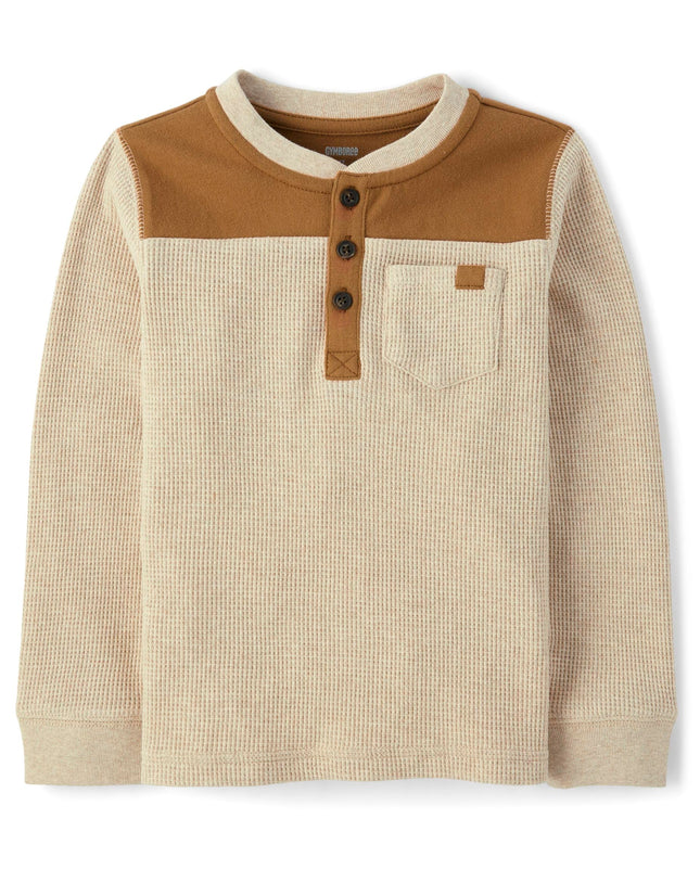 Gymboree Boys' and Toddler Long Sleeve Henley Shir