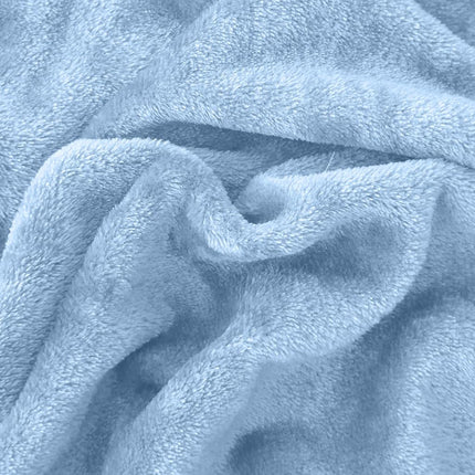 Elegant Comfort Luxuriously Soft 4-Piece Velvet Plush Flannel Sheet Set - Premium Quality - Cozy Warm, Anti-Static, Non Pilling Fuzzy Velvet Flannel Fleece Deep Pocket Sheet Set - Twin XL, Denim Blue