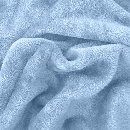 Elegant Comfort Luxuriously Soft 4-Piece Velvet Plush Flannel Sheet Set - Premium Quality - Cozy Warm, Anti-Static, Non Pilling Fuzzy Velvet Flannel Fleece Deep Pocket Sheet Set - Twin XL, Denim Blue