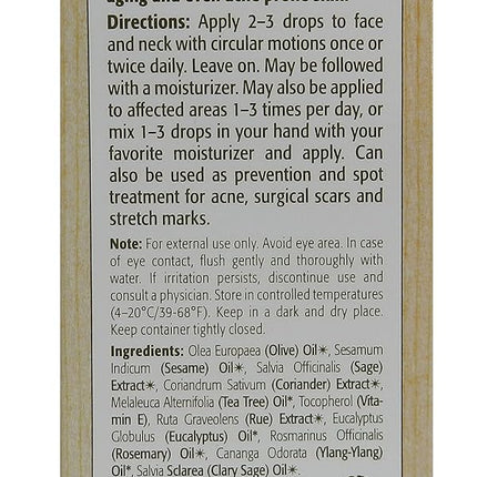 Eminence Facial Recovery Oil For Unisex 0.5 oz Oil