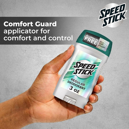 Speed Stick Men's Deodorant, Regular, 3 Ounce, 4 Pack