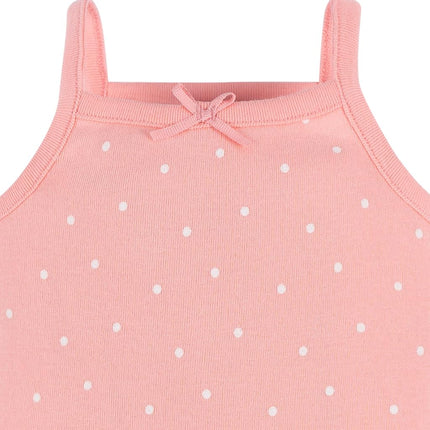 Gerber Baby Girls Multi-pack Sleeveless Onesies Bodysuit, Pink Flamingo, 12 Months