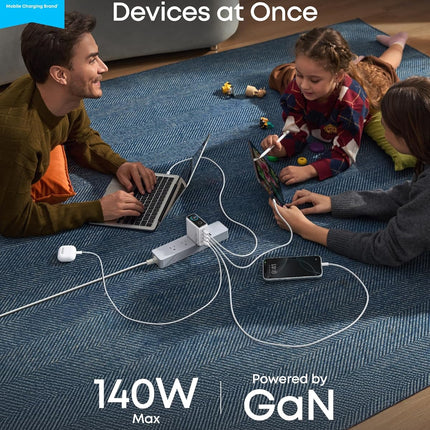 Anker Charger (140W, 4-Port, PD 3.1) with USB-C Cable