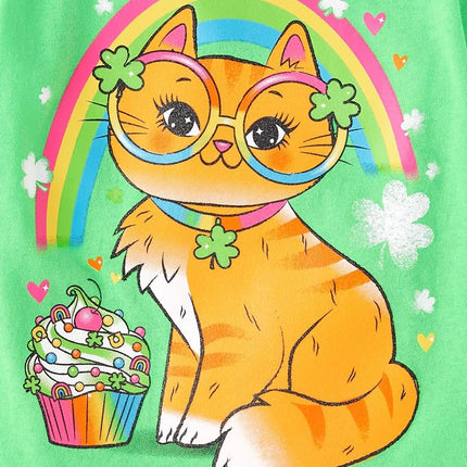 The Children's Place - All Holiday Baby & Toddler Short Sleeve T-Shirts Multipack, Cat/St Pats Cat/Easter Bunny 3 Pack, 3T