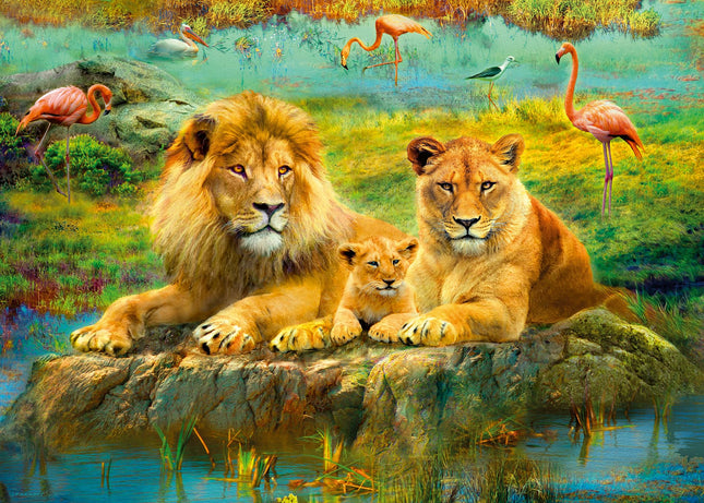Ravensburger 12000340 - African Animals - 2x 1000 pieces jigsaw puzzle – Puzzle for adults and kids age 14 years up, animal puzzle