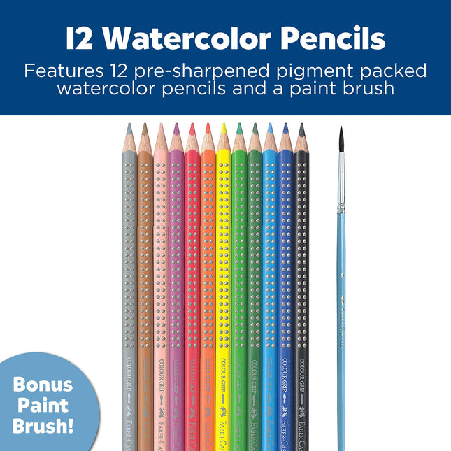 Faber-Castell 12 ct Multicolored Watercolor EcoPencils