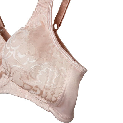 Playtex Women's Wireless, 18 Hour Plus-Size Bras Available, Ultimate Lift, Moisture-Wicking, Single Or 2-Pack, Mother of Pearl, E