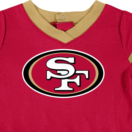 Vestido de camiseta de equipo de la NFL para niña y cubrepañal de Gerber