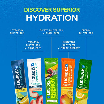 Liquid I.V. Hydration Electrolytes, Lemon Lime, 16 Count