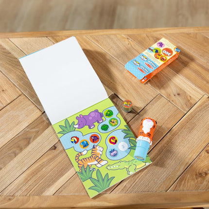 Melissa & Doug Sticker WOW Tigre Ensemble : Tampon Autocollant, Bloc d'Activités de 24 Pages, 600 Autocollants au Total, Loisirs Créatifs Jouet Fidget Personnage à Collectionner