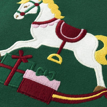 Gymboree Girls' and Toddler Embroided Graphic Long Sleeve T-Shirts, Christmas Nutcracker, 12-18 Months