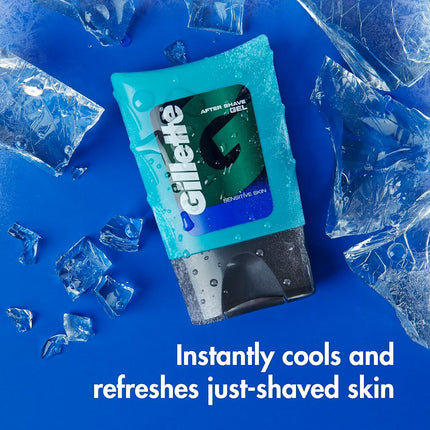 Gillette After Shave Gel, Sensitive Skin, 2.5 Ounce (Pack of 6)