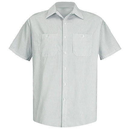 Red Kap Men's Industrial Stripe Work Shirt - Multi - S