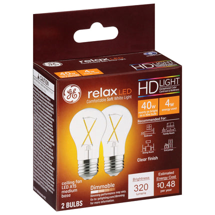 31313 A15 Relax Hd Led Light Bulb, 4 Watts