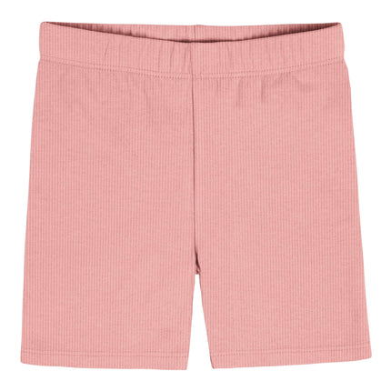 Gerber Baby Girls' Toddler, paquete de 3 shorts ciclistas sin cierre, rosas empolvados (paquete de 3), 4T