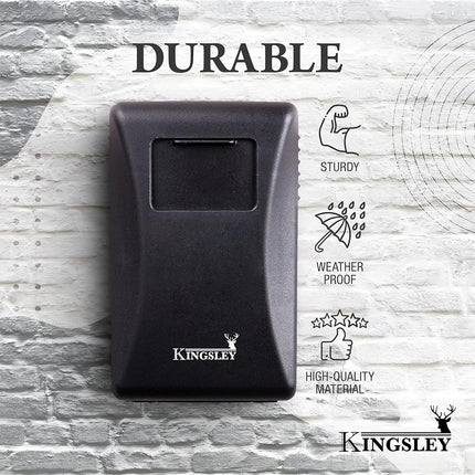 Kingsley Guard-a-Key Wall Mounted Lock Box, Realtor Key Storage Lock Box