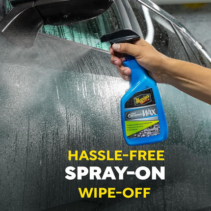 Meguiar's Hybrid Ceramic Wax, 769 ml | Simple Spray On and Rinse Off Application for Fast Protection | Delivers Long Lasting Ceramic Coating Benefits | Creates Extreme Water Beading