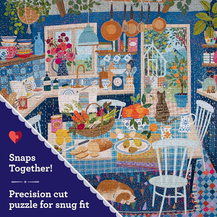 Blue Kitchen Jigsaw Puzzle, 1000 Piece
