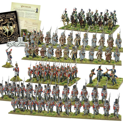 Warlord Games Black Powder - Waterloo Starter Set - 28mm Scale Plastic Miniatures Highly Detailed Napoleonic Era Miniatures for Table-top Wargaming